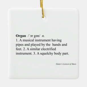 Ornement En Céramique "Orgue" Définition Écriture du dictionnaire de m