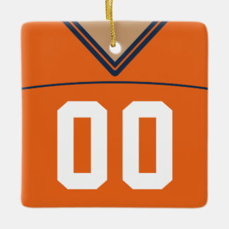 Ornement En Céramique Ornament de la crosse de football personnalisable