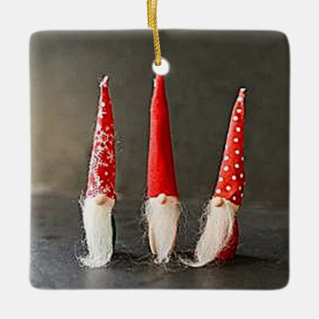 ORNEMENT EN CÉRAMIQUE ORNAMÈTRE DE NOËL DANOIS (Devant)