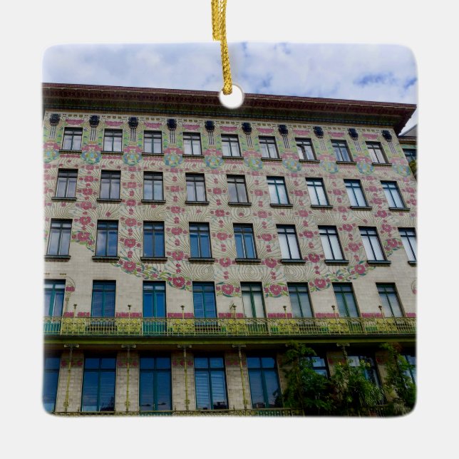 Ornement En Céramique Otto Wagner, Linke Wienzeile 40, Vienne (Devant)