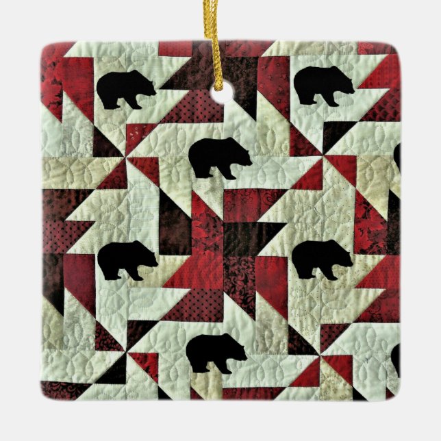 Ornement En Céramique Ours (Devant)
