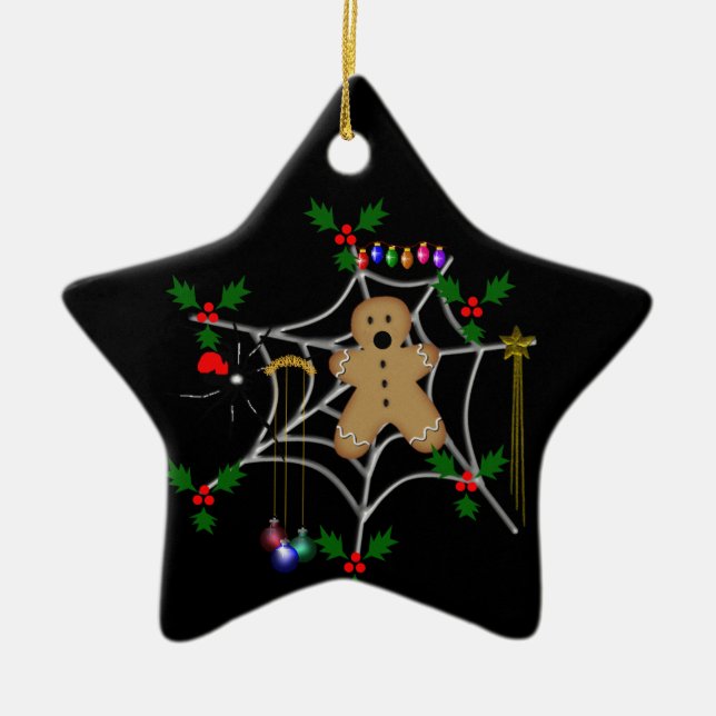 Ornement En Céramique Pain d'épice emprisonné (Devant)