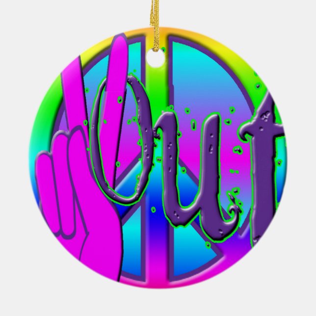 ORNEMENT EN CÉRAMIQUE PAIX (Dos)