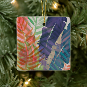 Ornement En Céramique Palmes électriques