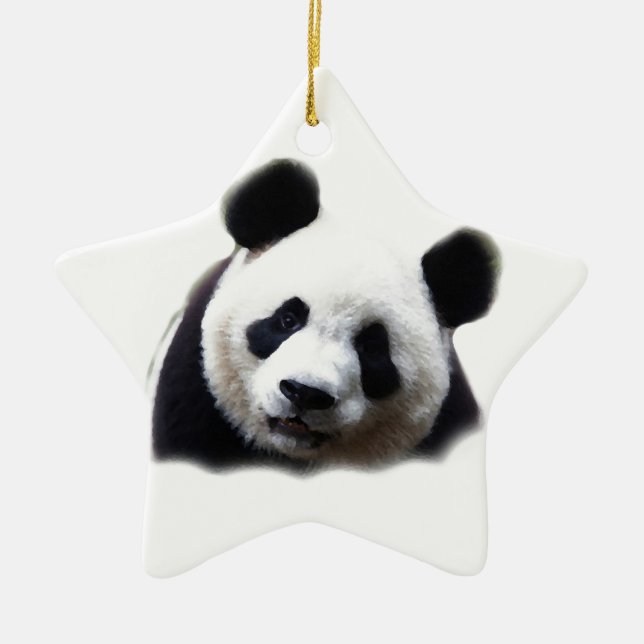 Ornement En Céramique Panda (Devant)
