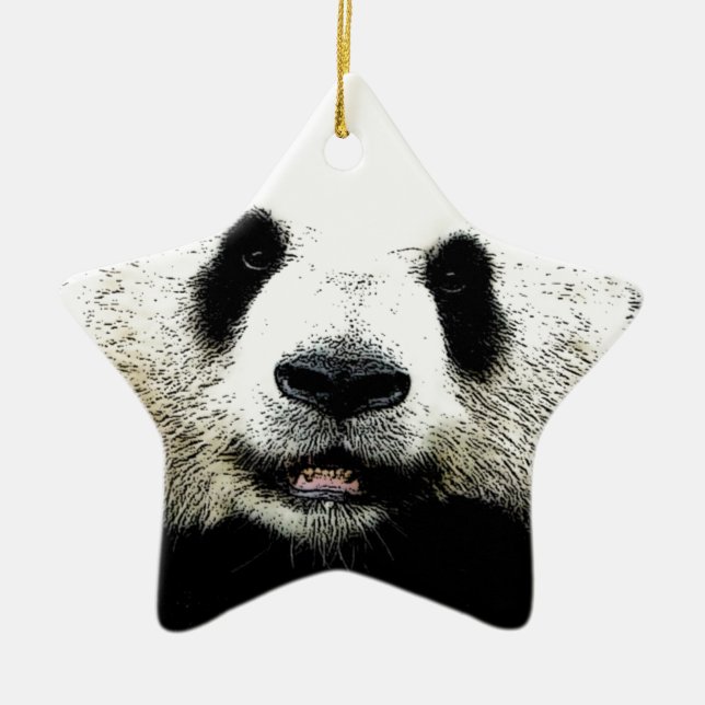 Ornement En Céramique Panda (Devant)