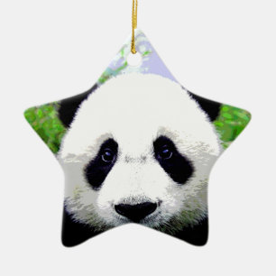 Ornement En Céramique Panda Eyes