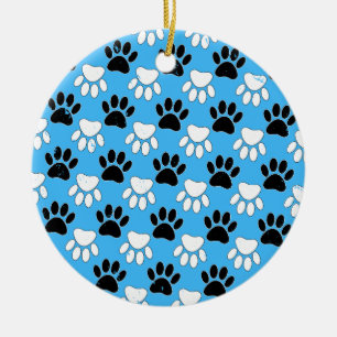 Ornement En Céramique Paniers Noirs Et Blancs Perdus Sur Arrière - plan 