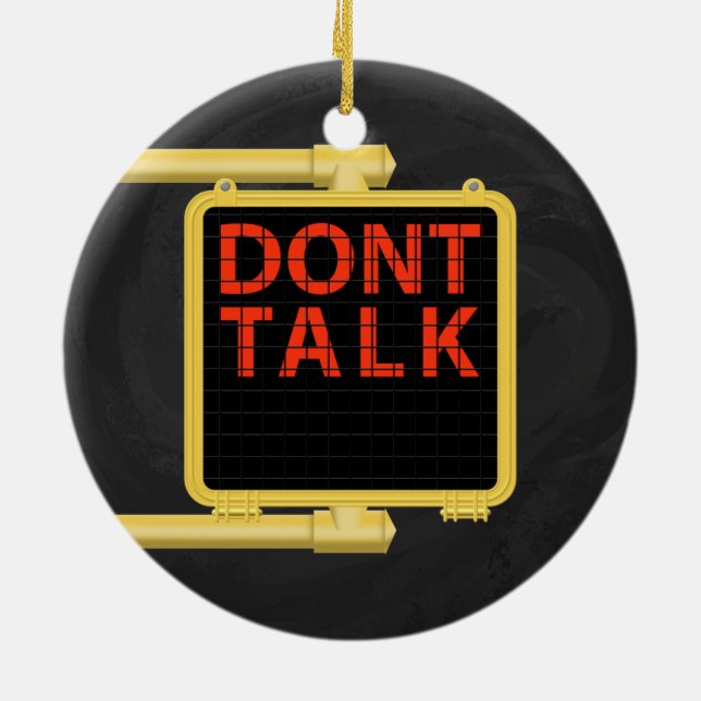 Ornement En Céramique Panneau de signalisation New York Crosswalk (Dos)