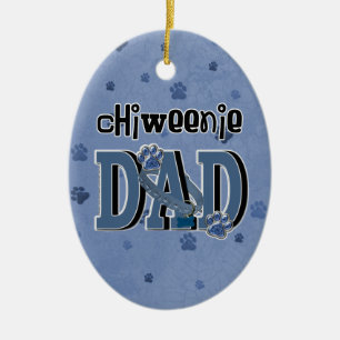 Ornement En Céramique PAPA de ChiWeenie