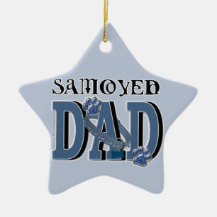 Ornement En Céramique PAPA de Samoyed
