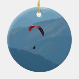 Ornement En Céramique Parapente suisse