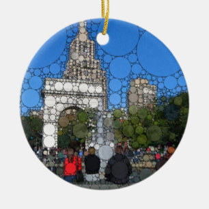 Ornement En Céramique Parc carré abstrait New York de Washington