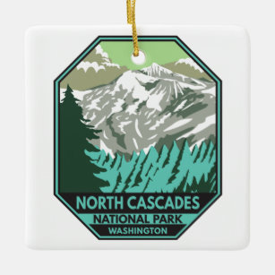 Ornement En Céramique Parc national de North Cascades Goode Mountain Ret