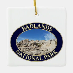 Ornement En Céramique Parc national des Badlands dans le Dakota du Sud