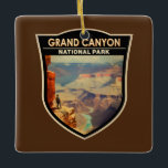 Ornement En Céramique Parc national du Grand Canyon Peinture à l'huile A<br><div class="desc">Grande Canyon dessin vectoriel. Le parc abrite une grande partie de l'immense Grand Canyon,  avec ses bandes de roches rouges superposées qui révèlent des millions d'années d'histoire géologique.</div>