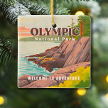 Ornement En Céramique Parc National Olympique Washington Souvenir Vintag<br><div class="desc">Parc National Olympique Washington Souvenirs Vintages. Êtes-vous fier de visiter le Parc National Olympique de Washington ? Montrez à vos amis combien vous aimez le parc national Mammoth Cave et soutenez le style de vie en plein air avec ce design attrayant! Il n'y a pas de meilleur moyen sur terre...</div>