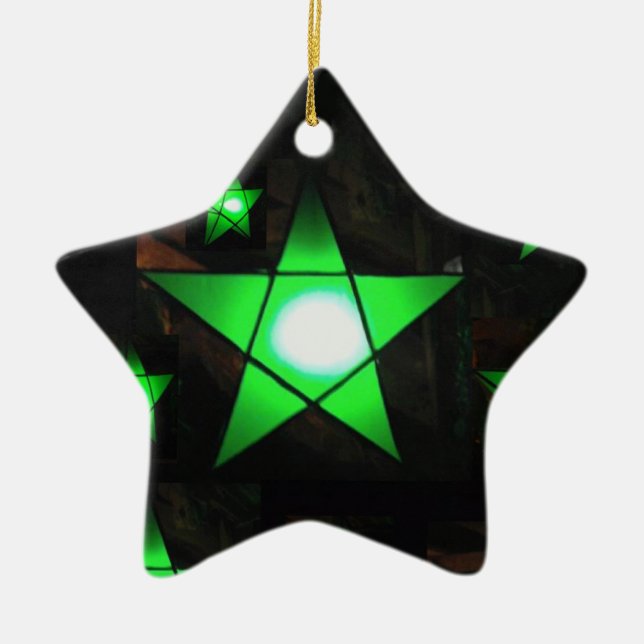 Ornement En Céramique Parol vert (Devant)
