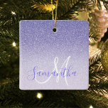 Ornement En Céramique Parties scintillant violet moderne étincelles Nom<br><div class="desc">Présentant notre collection de produits modernes et glamour : "Parties scintillant violet moderne étincelle Nom personnalisé." Ces objets attrayants sont conçus pour ajouter une touche d'élégance et de personnalisation à votre vie. Avec une parties scintillant violette et un motif pétillant, nos produits sont parfaits pour ceux qui aiment un peu...</div>