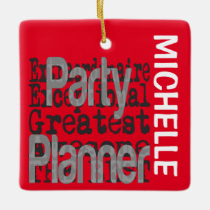 Ornement En Céramique Party Planner Extraordinaire PERSONNALISÉ