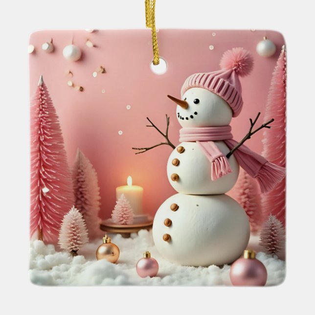Ornement En Céramique Pastel Christmas - Ceramic Ornament (Devant)