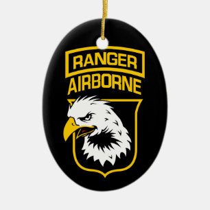 Ornement En Céramique Patch d'aigle aéroporté du Ranger