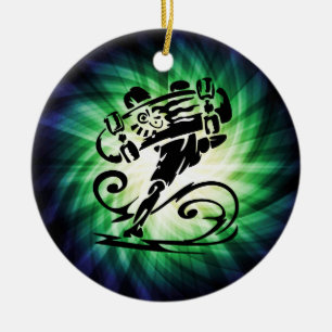 Ornement En Céramique Patineur cool ; Skate