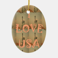 Patriotic Pop Art : "I Love USA" Graphisme Art Des