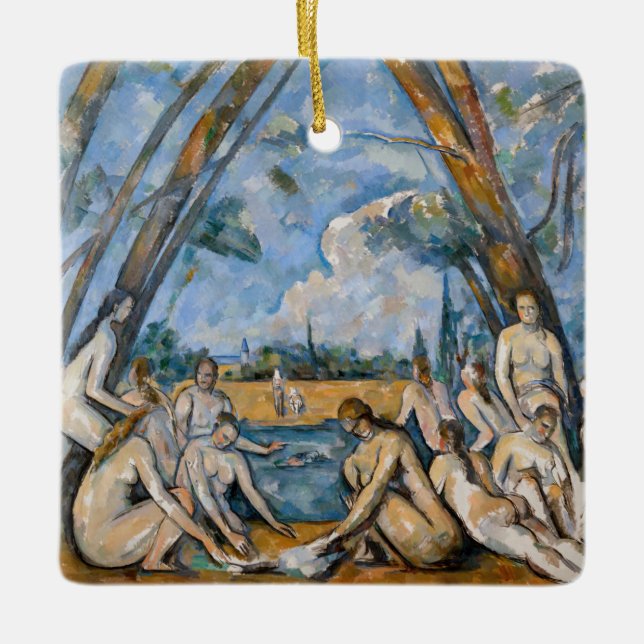 Ornement En Céramique Paul Cezanne - Les Grandes Baignoires (Devant)