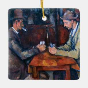 Ornement En Céramique Paul Cezanne - Les Joueurs De Cartes