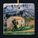 Ornement En Céramique Paul Cezanne - Maison en Provence<br><div class="desc">Maison en Provence / Maison devant la Sainte-Victoire,  prés de Gardanne - Paul Cezanne,  Huile sur Toile,  1885</div>