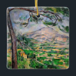 Ornement En Céramique Paul Cezanne - Mont Sainte-Victoire et Grand Pin<br><div class="desc">Mont Sainte-Victoire avec grand pin / Montagne Sainte-Victoire - Paul Cezanne,  Huile sur toile,  1885-1887</div>