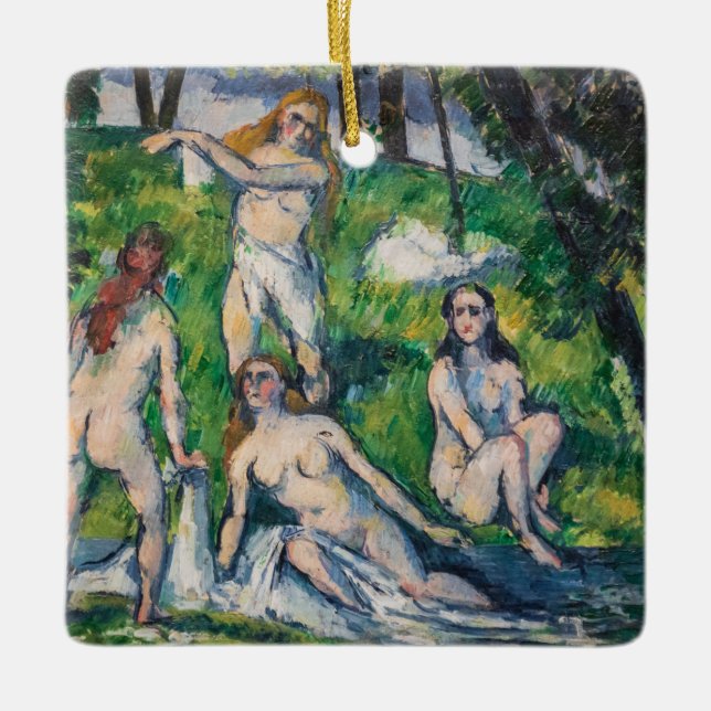 Ornement En Céramique Paul Cezanne - Quatre Bathers (Devant)