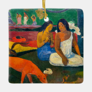 Ornement En Céramique Paul Gauguin - Arearea / Le Chien Rouge