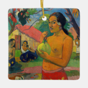 Ornement En Céramique Paul Gauguin - Femme tenant un fruit