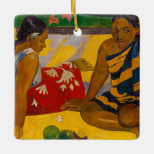 Ornement En Céramique Paul Gauguin - Femmes tahitiennes / Parau Api