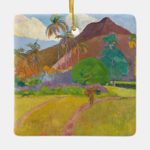 Ornement En Céramique Paul Gauguin - Paysage tahitien
