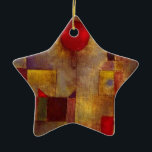 Ornement En Céramique Paul Klee Ballons rouges Art coloré Abstrait<br><div class="desc">Le Ballons rouge a été peint par l'artiste Paul Klee en 1922,  montrant des formes géométriques colorées qui flottent sur la toile,  avec un ballon rouge et des formes cubistes de ville dans l'arrière - plan.</div>