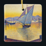 Ornement En Céramique Paul Signac - Le Port au coucher du soleil, Opus 2<br><div class="desc">Le Port au coucher du soleil,  Opus 236 (Saint-Tropez) / Le Port au soleil couchant,  Opus 236 (Saint-Tropez) - Paul Signac,  Huile sur toile,  1892</div>