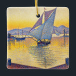 Ornement En Céramique Paul Signac - Le Port au coucher du soleil, Opus 2<br><div class="desc">Le Port au coucher du soleil,  Opus 236 (Saint-Tropez) / Le Port au soleil couchant,  Opus 236 (Saint-Tropez) - Paul Signac,  Huile sur toile,  1892</div>