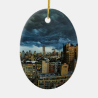 Paysage urbain de NYC : Nuage de tempête droitier 