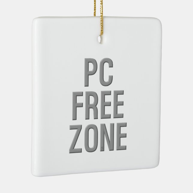 Ornement En Céramique PC Free Zone céramique blanche ornement (Droite)