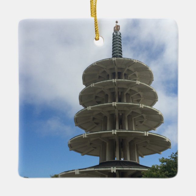 Ornement En Céramique Peace Pagoda (Devant)