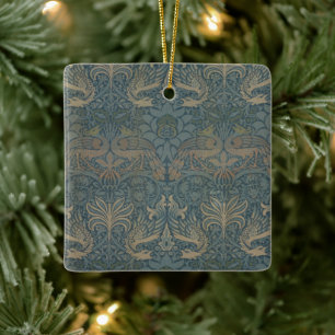 Ornement En Céramique Peacock et Dragon par William Morris