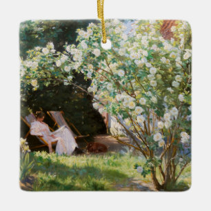 Ornement En Céramique Peder Severin Kroyer - Roses