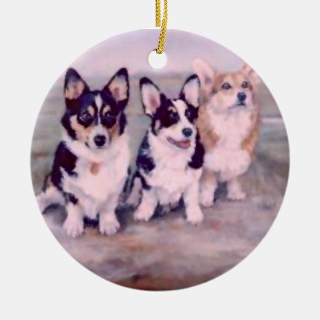 ORNEMENT EN CÉRAMIQUE PEMBROKE GALLOIS CORGI-ORNAMENT (Devant)