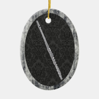 Ornement En Céramique Pendentif ovale d'ornement de cannelure