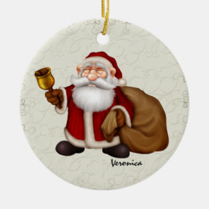 Ornement En Céramique Père Noël