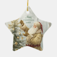 Père Noël hivernal rustique