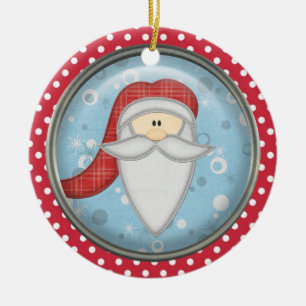 Ornement En Céramique Père Noël Ho Ho Ho Keepsaké